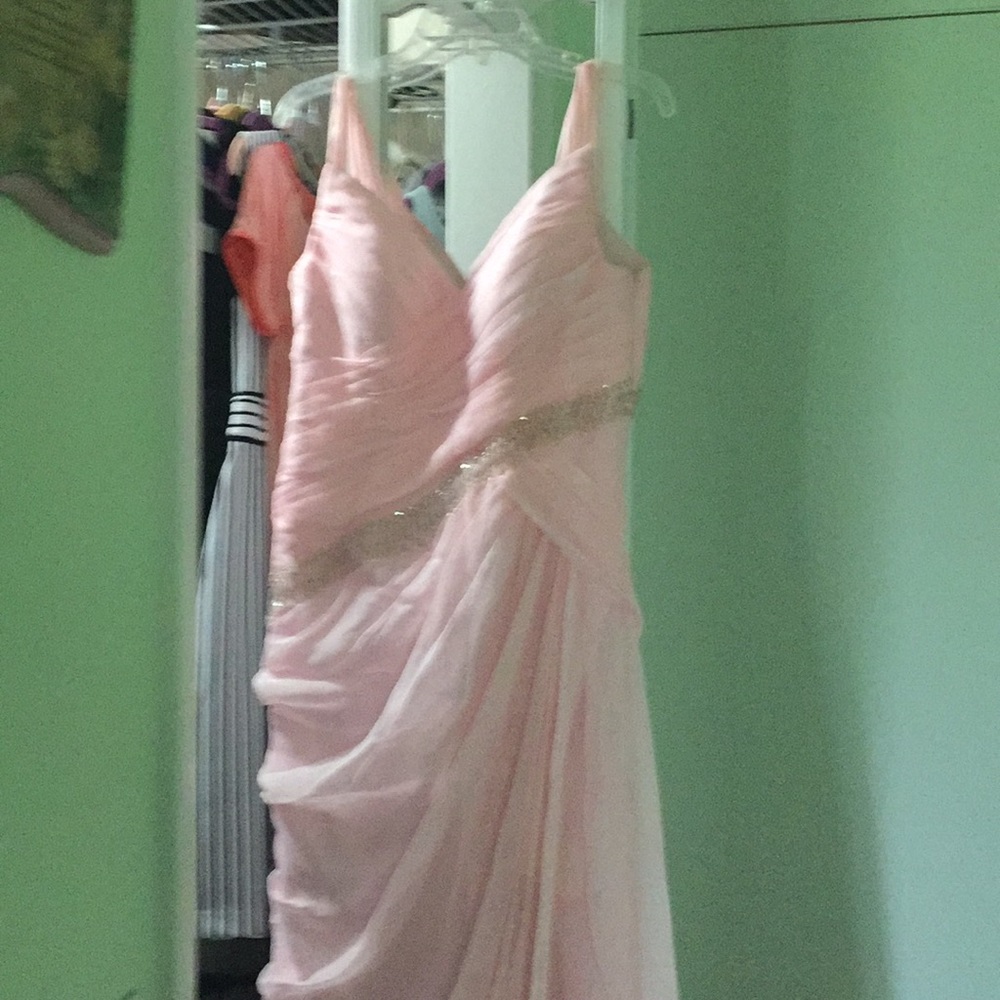 Pink wedding dress